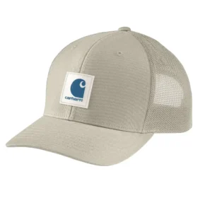 Casquette de camionneur Rugged Flex™ en sergé avec dos en maille et écusson logo