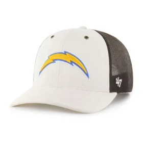 Casquette « Trucker » non teinte « 47 » des Chargers de Los Angeles, coupe décontractée