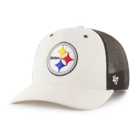 Casquette « Trucker » non teinte '47 des Pittsburgh Steelers, coupe décontractée