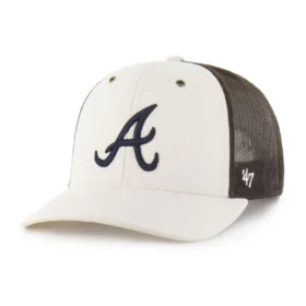 Casquette « Trucker » non teinte des Braves d'Atlanta, modèle 1947
