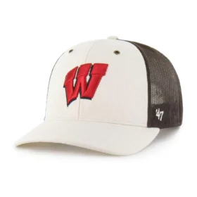 Casquette « Trucker » non teinte « Wisconsin Badgers '47 »