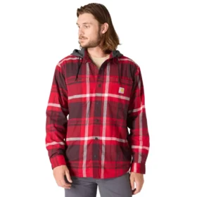 Chemise à capuche à carreaux Hamilton coupe décontractée pour homme - Chemises pour homme