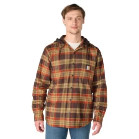 Chemise à capuche à carreaux Hamilton coupe décontractée pour homme - Chemises pour homme