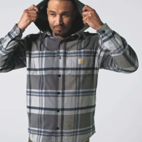 Chemise à capuche à carreaux Hamilton coupe décontractée pour homme – Chemises pour homme