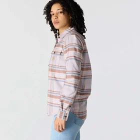 Chemise à carreaux coupe ample pour femme de la gamme Tencel™