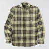 Chemise à carreaux en flanelle d'épaisseur moyenne, coupe décontractée Rugged Flex™, manches longues
