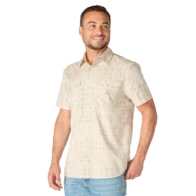 Chemise à carreaux à manchons courts Montana Bozeman pour homme, coupe ample