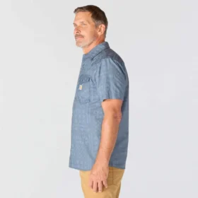 Chemise à carreaux à manchons courts Montana Bozeman pour homme, coupe ample