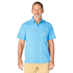 Chemise à manches courtes Force Sun Defender™ pour homme, coupe décontractée - Chemises de protection solaire