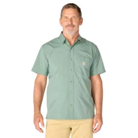 Chemise à manches courtes Force Sun Defender™ pour homme, coupe décontractée - Chemises de protection solaire