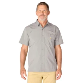 Chemise à manches courtes Force Sun Defender™ pour homme, coupe décontractée - Chemises de protection solaire