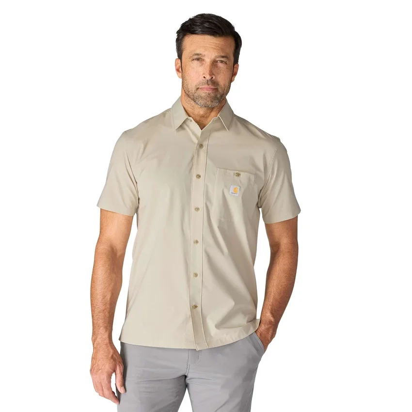 Chemise à manches courtes Force Sun Defender™ pour homme, coupe décontractée - Chemises de protection solaire