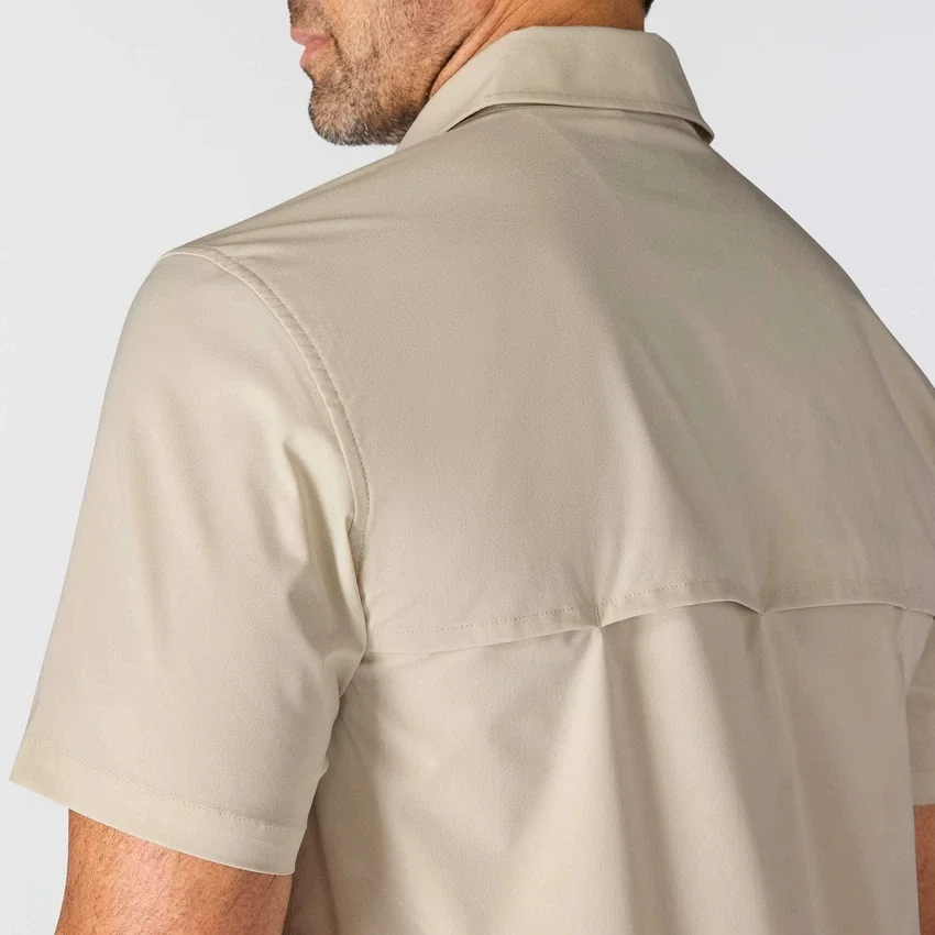 Chemise à manches courtes Force Sun Defender™ pour homme, coupe décontractée - Chemises de protection solaire