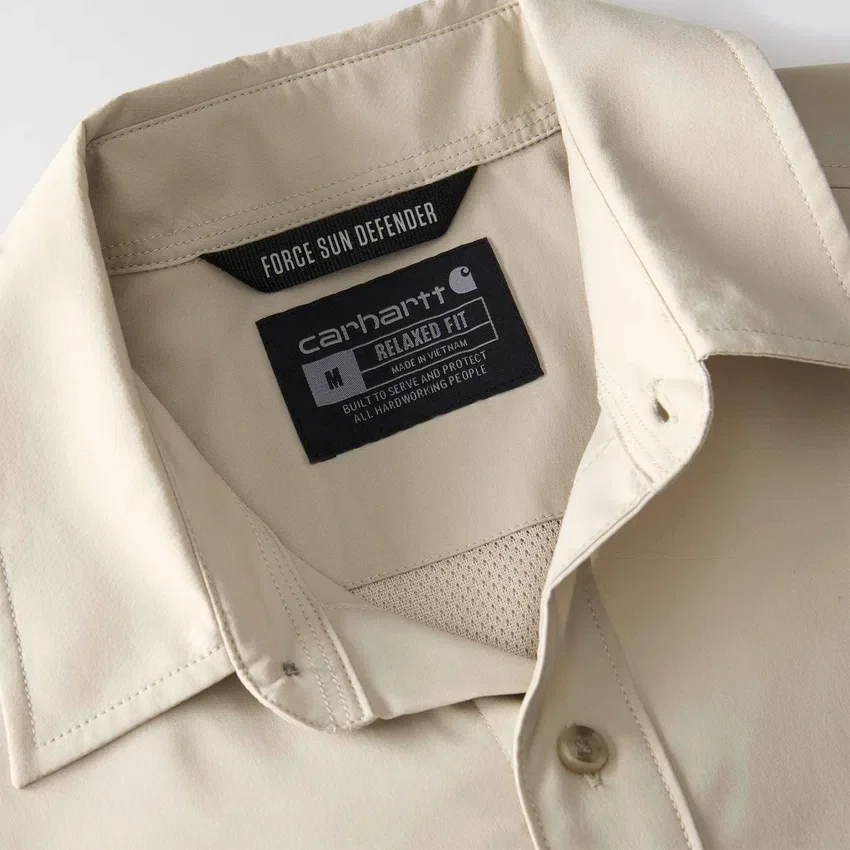 Chemise à manches courtes Force Sun Defender™ pour homme, coupe décontractée - Chemises de protection solaire