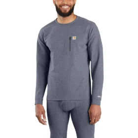 Chemise thermique de base pour homme - carhartt Force® - Épais - Tricot chiné