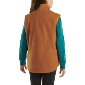 Gilet en toile doublé de polaire Sherpa pour filles (enfants/jeunes)