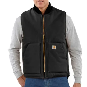 Gilet isolant Iconic V01 Firm Duck pour homme en toile de coton épaisse