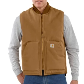 Gilet isolant Iconic V01 Firm Duck pour homme en toile de coton épaisse