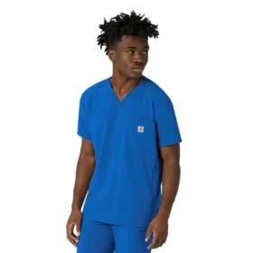 Haut de blouse médicale à col en V Force Cross-Flex pour homme