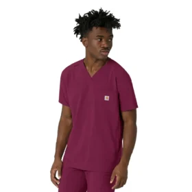 Haut de blouse médicale à col en V Force Cross-Flex pour homme
