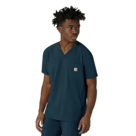 Haut de blouse médicale à col en V Force Cross-Flex pour homme