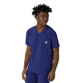 Haut de blouse médicale à col en V Force Cross-Flex pour homme