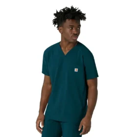 Haut de blouse médicale à col en V Force Cross-Flex pour homme