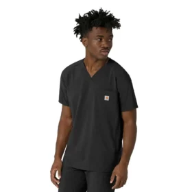 Haut de blouse médicale à col en V Force Cross-Flex pour homme