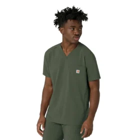 Haut de blouse médicale à col en V Force Cross-Flex pour homme