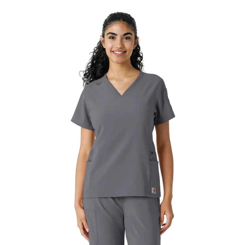 Haut de blouse médicale Force Cross-Flex à empiècements en tricot pour femme