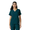Haut de blouse médicale Force Cross-Flex à empiècements en tricot pour femme
