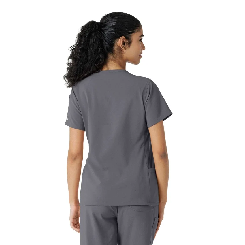 Haut de blouse médicale Force Cross-Flex à empiècements en tricot pour femme