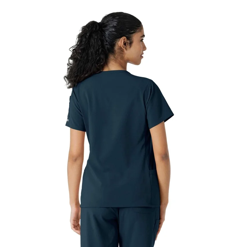 Haut de blouse médicale Force Cross-Flex à empiècements en tricot pour femme