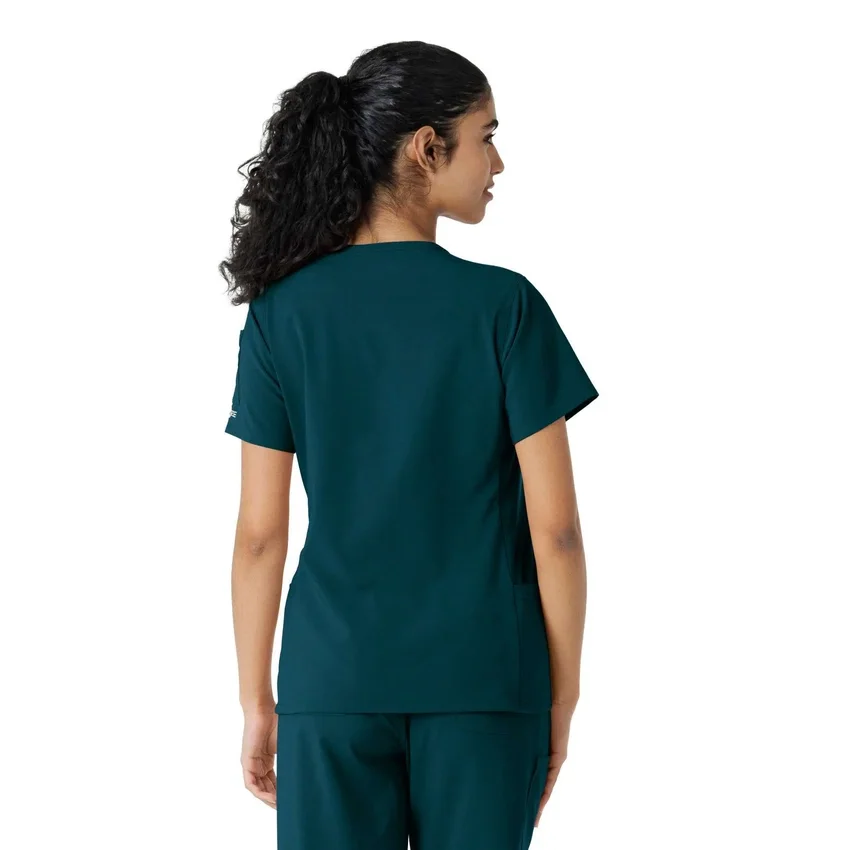 Haut de blouse médicale Force Cross-Flex à empiècements en tricot pour femme