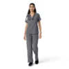 Haut de blouse médicale Force Cross-Flex à empiècements en tricot pour femme
