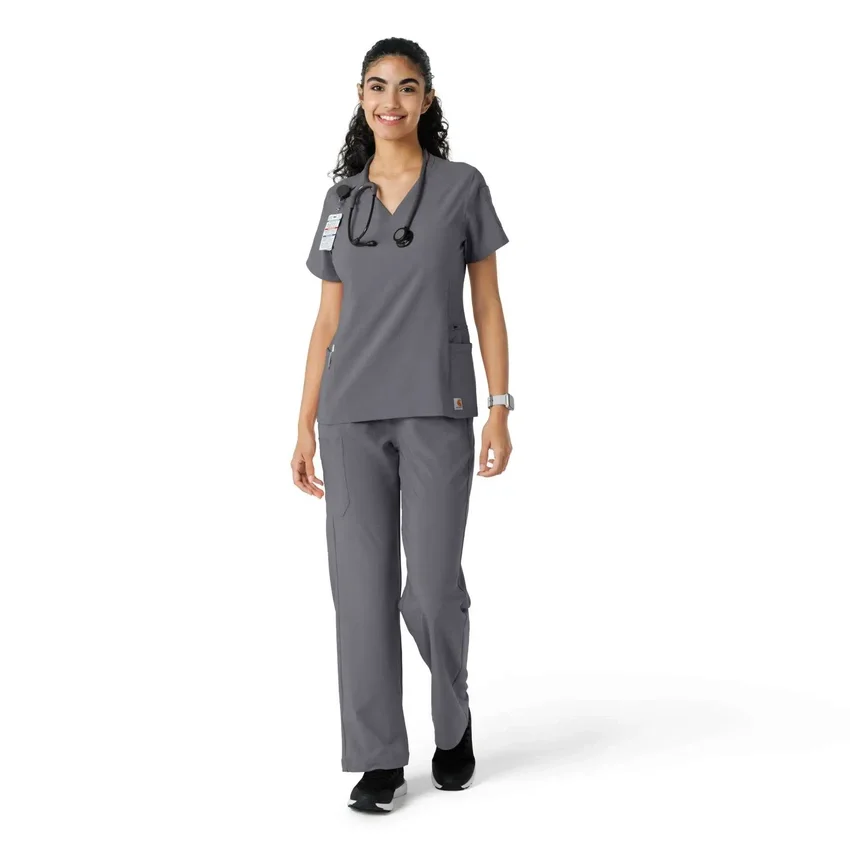Haut de blouse médicale Force Cross-Flex à empiècements en tricot pour femme