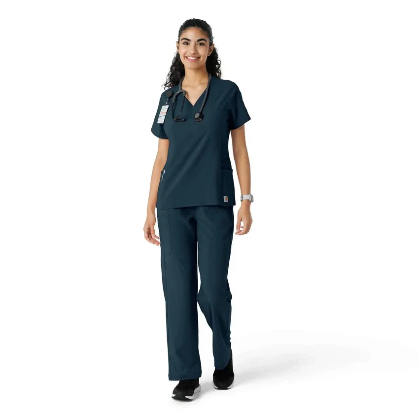 Haut de blouse médicale Force Cross-Flex à empiècements en tricot pour femme