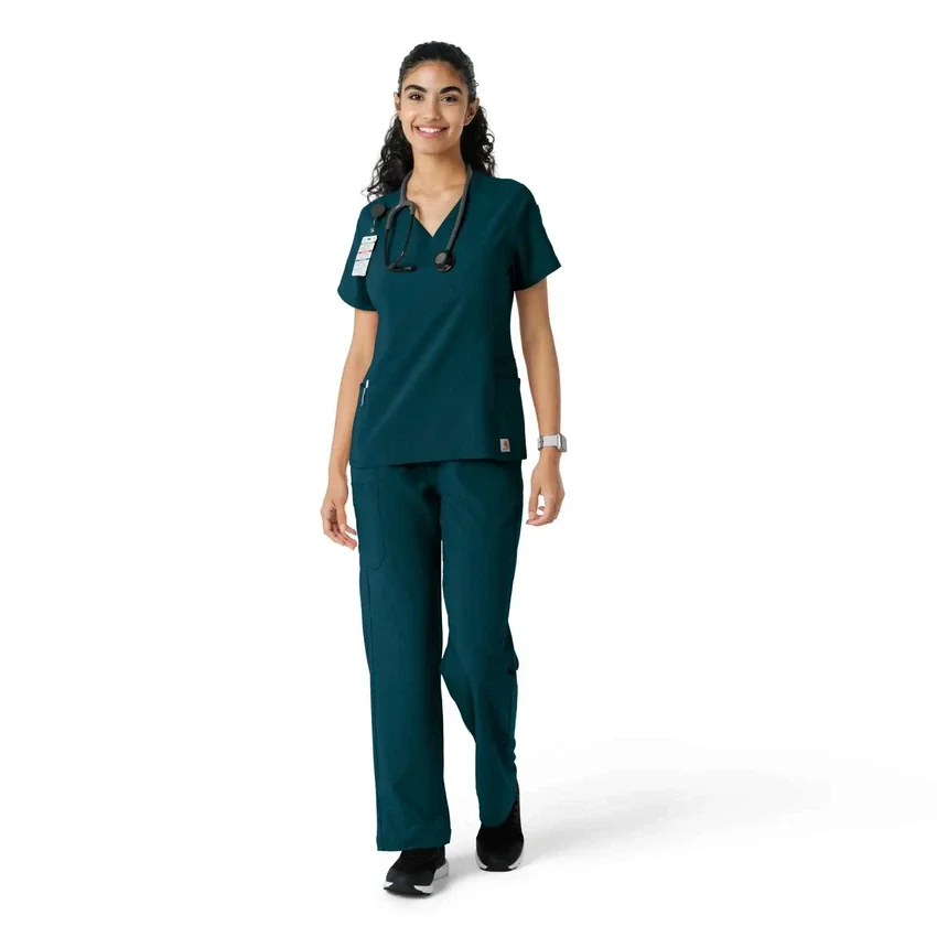 Haut de blouse médicale Force Cross-Flex à empiècements en tricot pour femme