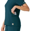 Haut de blouse médicale Force Cross-Flex à empiècements en tricot pour femme
