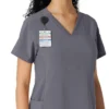 Haut de blouse médicale Force Cross-Flex à empiècements en tricot pour femme