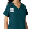 Haut de blouse médicale Force Cross-Flex à empiècements en tricot pour femme