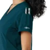 Haut de blouse médicale Force Cross-Flex à empiècements en tricot pour femme