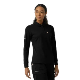 Haut de blouse polo à manchons longs Rugged Flex® Rscu Heavyweight pour femme