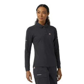 Haut de blouse polo à manchons longs Rugged Flex® Rscu Heavyweight pour femme