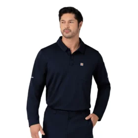 Haut de travail polo à manches longues Rugged Flex® Rscu Heavyweight
