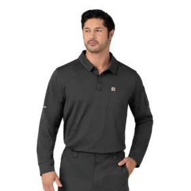 Haut de travail polo à manches longues Rugged Flex® Rscu Heavyweight