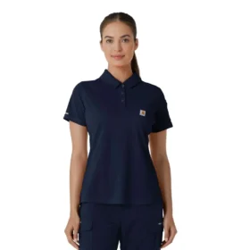 Haut de travail polo à manchons courts Rugged Flex® Rscu pour femme