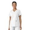 Haut médical à col en V avec empiècements en tricot Force Essentials pour femme
