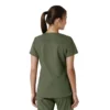 Haut médical à col en V avec empiècements en tricot Force Essentials pour femme