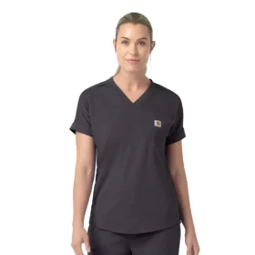 Haut médical à col en V Force Cross-Flex en maille pour femme